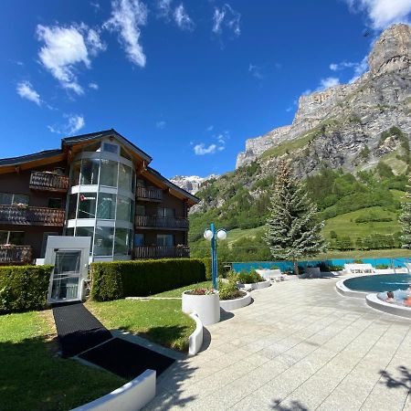 Hotel Viktoria-Leukerbad-Therme Buitenkant foto